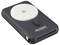 'Qi2 wireless charger by Voltcraft, model VC-PB1316PD, in black. Portable design with integrated cable connection.'
