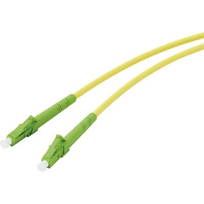 Vivanco 45712 Fibreglass Network cable, patch cable LC 3 m Neon yellow, Neon green Extra slim, Flexible, flexible core,