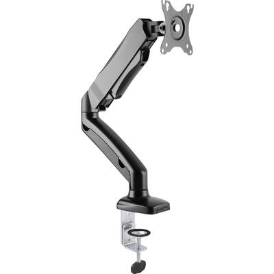 Manhattan 462495 Monitor desk mount 43,2 cm (17") - 81,3 cm (32") Black Portrait, Height-adjustable, Tiltable/rotating,