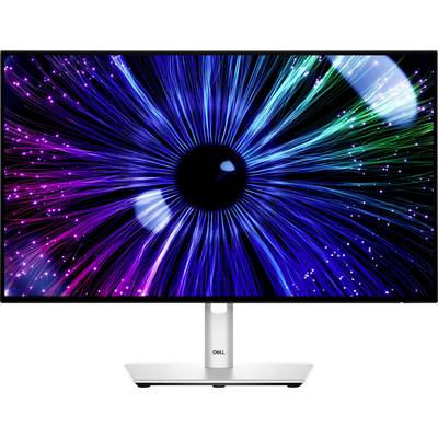 A computer screen displays a graphical representation reminiscent of an eye, with colourful lines radiating from a central black point.