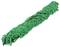 A coiled, green sports net made of dense cords, typically used for football goals.