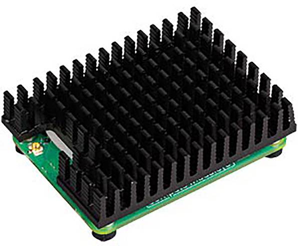 Raspberry Pi® Heatsink Compatible with (development kits): Raspberry Pi® Black