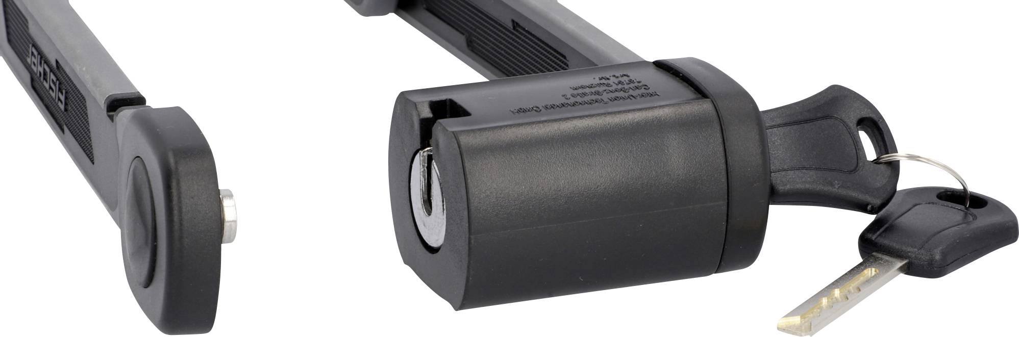 FISCHER FAHRRAD Soft-Touch PROTEC FKS110 Foldable U lock Black Key lock