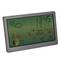 Electronic weather station displays time, date, indoor and outdoor temperature, humidity, moon phase, and weather forecast symbols.