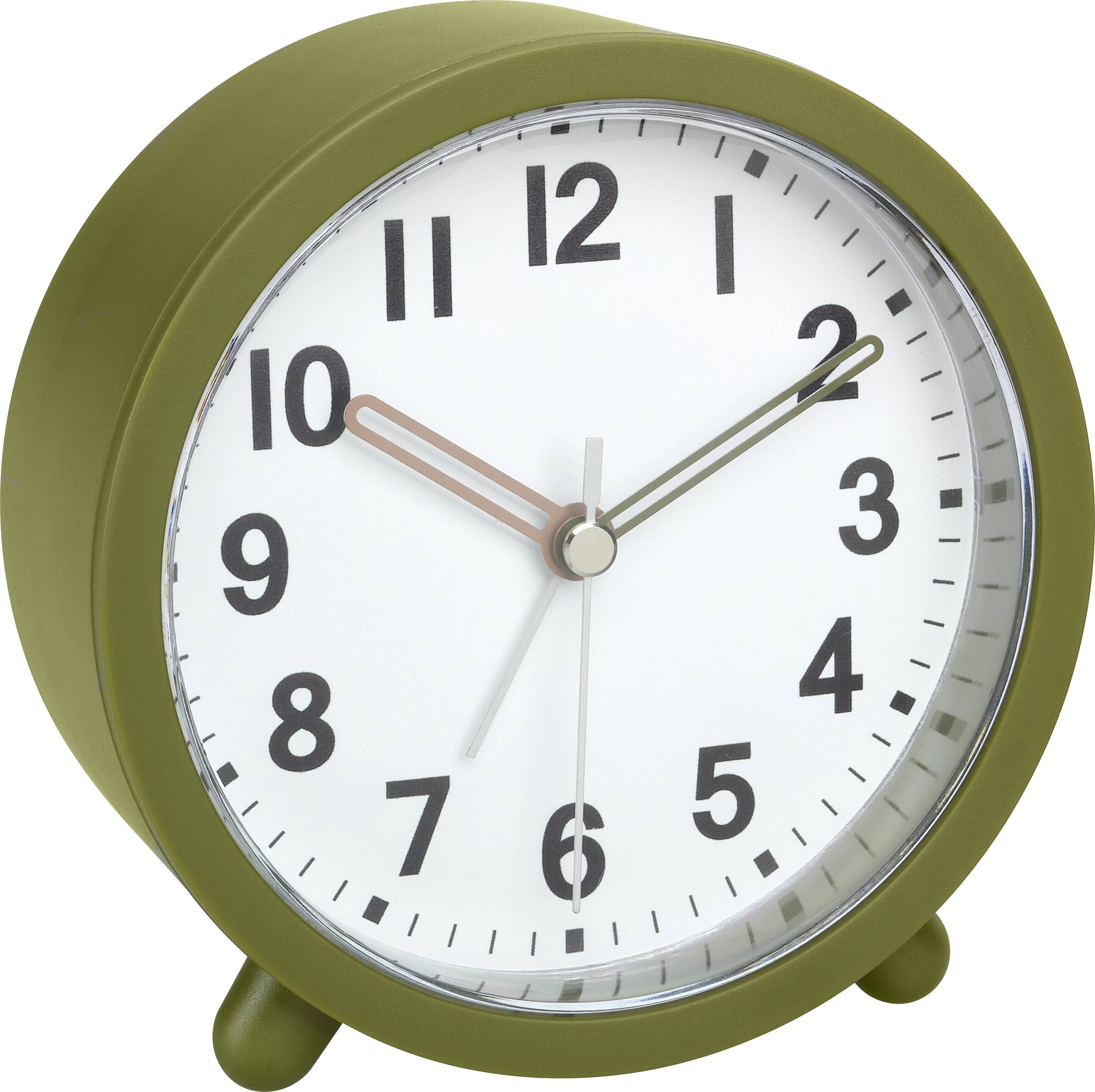 TFA Dostmann 60.1043.04 Quartz Alarm clock Olive, Green Alarm times 1 Noiseless movement