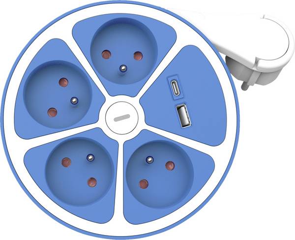 Roline 19.07.2343 Power strip Blue PG connector 1 pc(s)