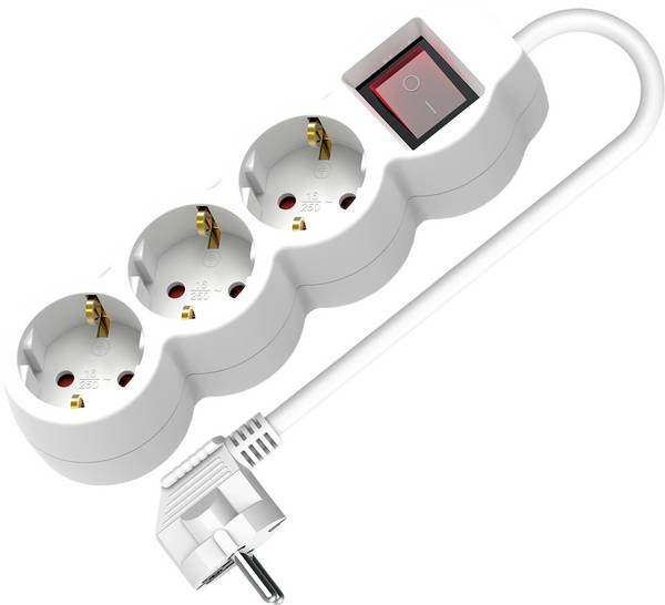 Value 19.99.0950 Power strip White CEE connector 1 pc(s)
