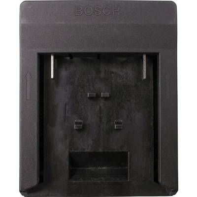 Black mounting bracket with 'BOSCH' inscription, two arrows pointing upwards. Rectangular shape with mounting elements inside.