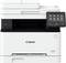 A white multifunction printer by Canon with control panel on the right side.