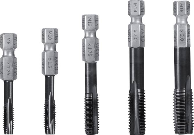 Fein 63110046010 Tap M8, M10, M12, M14, M16 HSS 5 pc(s)