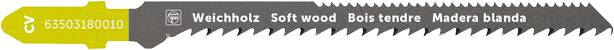 Fein 63503180010 Jigsaw blade for wood CV 75 T2.5/1.4 SW cc 5 pc(s)