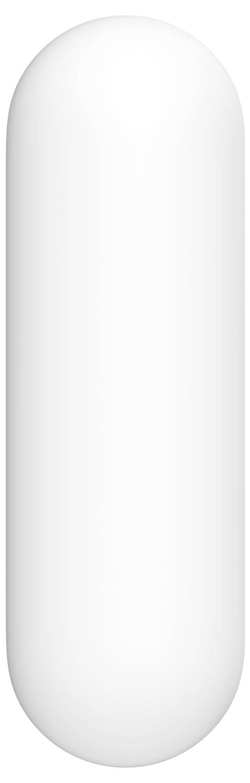 A single, white, oval medication or vitamin pill capsule on a neutral background.