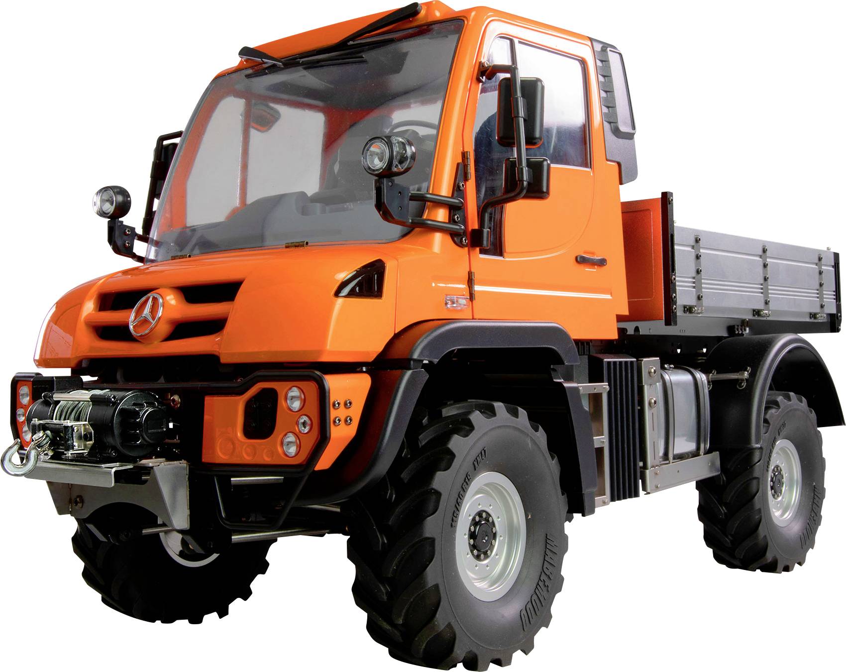Amewi 22682 Mercedes-Benz Unimog, orange 1:10 Electric RC model truck RtR