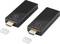 Two black HDMI dongles with USB ports, identical in shape and size, on a white background.