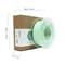 Mint green filament reel beside brown packaging. Specifications: 250 mm, 2300 mm, 67 mm. Brand 'MAERT'. Product for 3D printing.