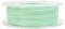 A reel of green filament used for 3D printing.