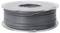 Grey 3D printer filament on a spool.