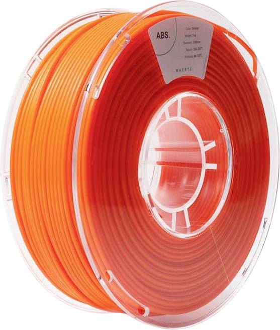 Maertz PMMA-1010-017 PMMA-1010-017 Filament ABS plastic chemical-resistant 2.85 mm 1000 g Orange 1 pc(s)