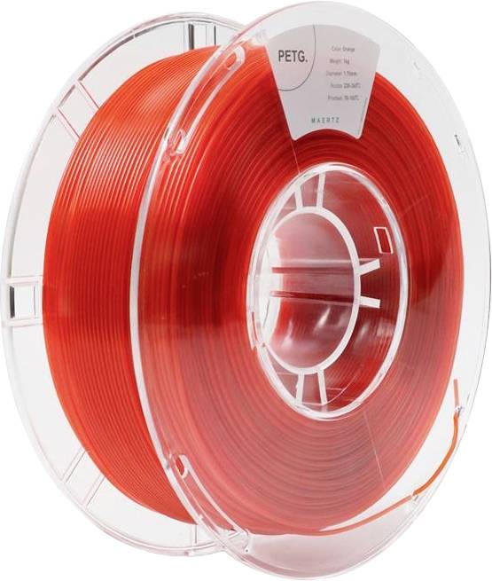 Maertz PMMA-1011-011 PMMA-1011-011 Filament PETG chemical-resistant 1.75 mm 1000 g Orange 1 pc(s)