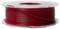A transparent plastic spool with red filament, typically used for 3D printers.