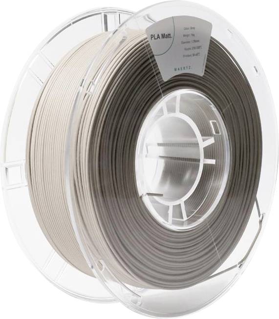 Maertz PMMA-1012-001 PMMA-1012-001 Filament PLA matt Matt 1.75 mm 1000 g Grey 1 pc(s)