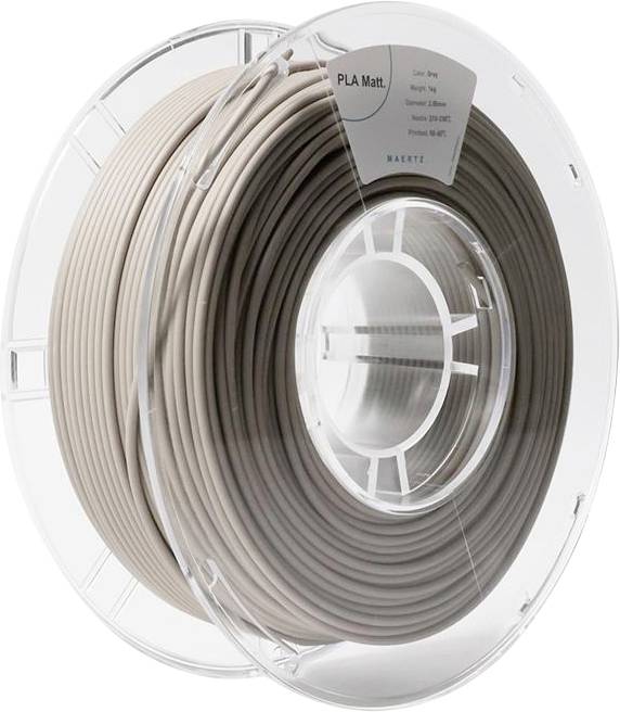 Maertz PMMA-1012-011 PMMA-1012-011 Filament PLA matt Matt 2.85 mm 1000 g Grey 1 pc(s)
