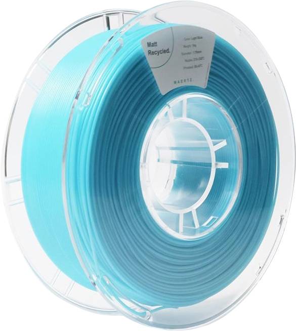 Maertz PMMA-1014-006 PMMA-1014-006 Filament PLA matt Recylced PLA, Matt 1.75 mm 1000 g Light blue 1 pc(s)