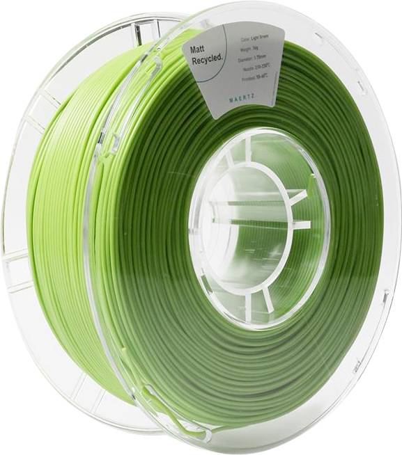 Maertz PMMA-1014-007 PMMA-1014-007 Filament PLA matt Recylced PLA, Matt 1.75 mm 1000 g Light green 1 pc(s)