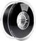 Black 3D printer filament reel made of PETG with carbon fibres, wound on a spool, for robust printing projects.