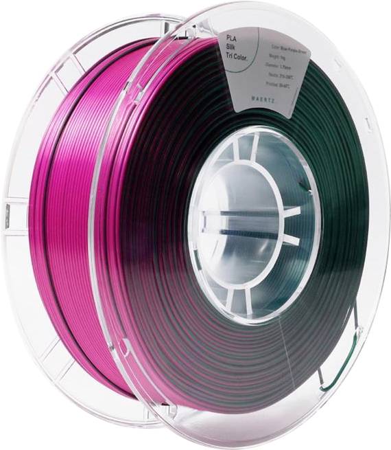 Maertz PMMA-1022-001 PMMA-1022-001 Filament PLA satin satin 1.75 mm 1000 g Blue, Purple, Green 1 pc(s)