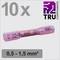 10 pink TRU Components cable end ferrules, size 0.5-1.5 mm², labelled 22-16 AWG.