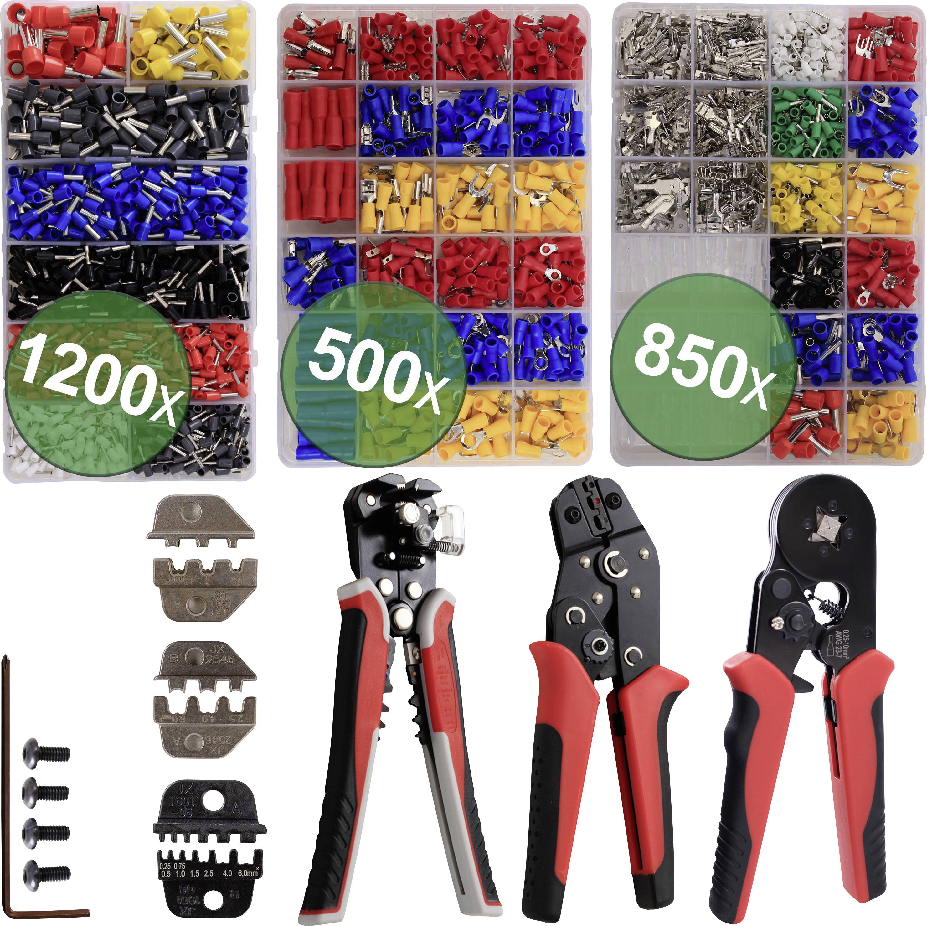 Quadrios 24T065 24T065 Crimper set Ferrules, Blade terminal receptacles, Blade terminals, PV connector 0.25 up to 6 mm²