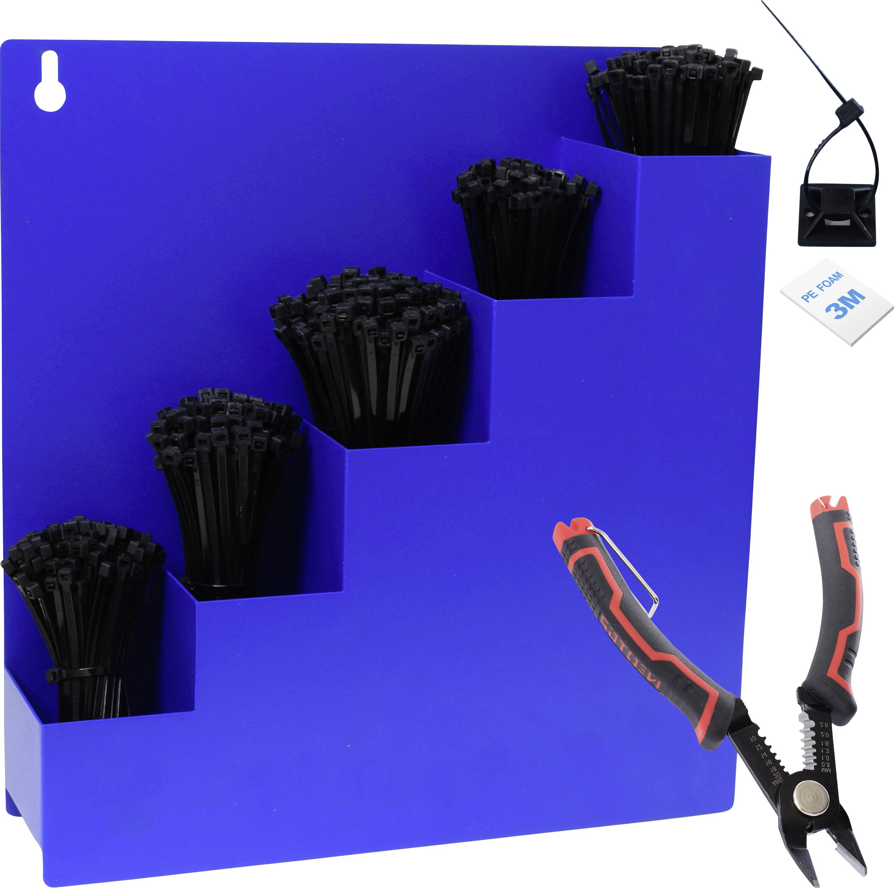 Quadrios 24CA456 24CA456 Cable tie set 100 mm, 150 mm, 200 mm, 250 mm, 300 mm 3.6 mm Black 1022 Parts