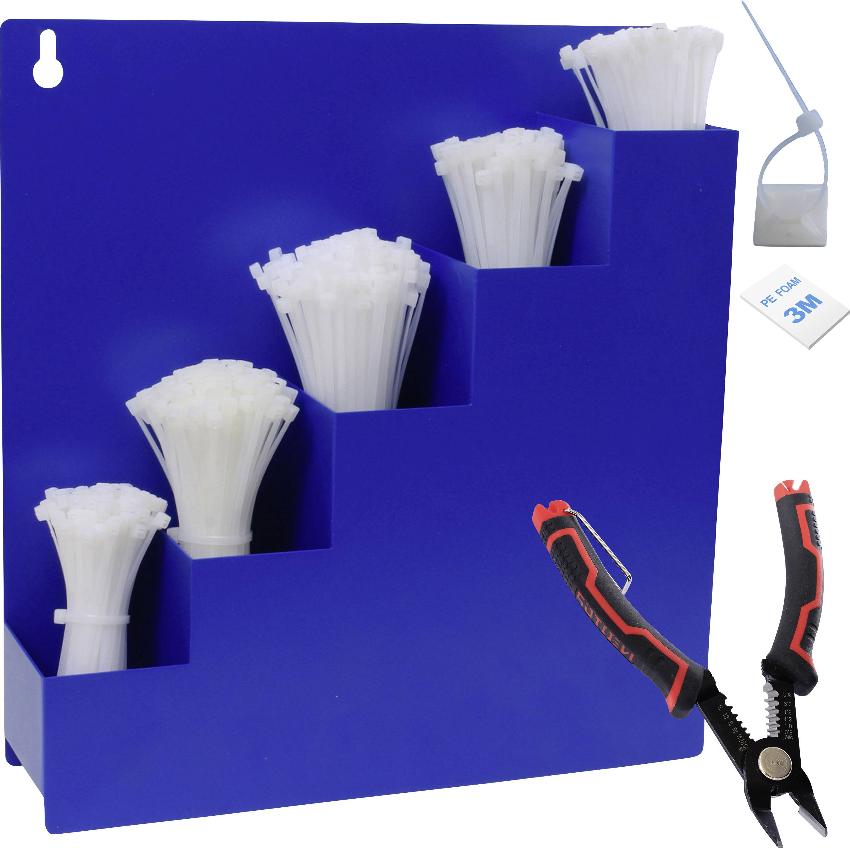 Quadrios 24CA457 24CA457 Cable tie set 100 mm, 150 mm, 200 mm, 250 mm, 300 mm 3.6 mm White 1022 Parts