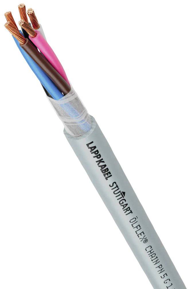 'ÖLFLEX CHAIN 415 CP' cable with multiple coloured copper wires, suitable for control applications and machine wiring.