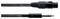Microphone cable with XLR connector on one side and 6.3 mm jack plug on the other, suitable for audio equipment.