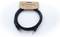 Black audio cable with 3.5mm plugs at both ends and brown packaging, labelled with 'Cordial elements'.
