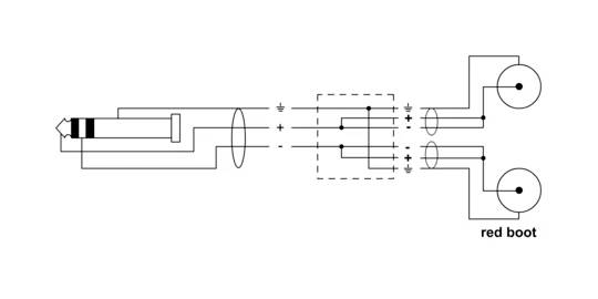 Diagram shows an optical setup with lenses and mirrors, arrows indicate the light path. Text element 'red boot' in the right-hand section.