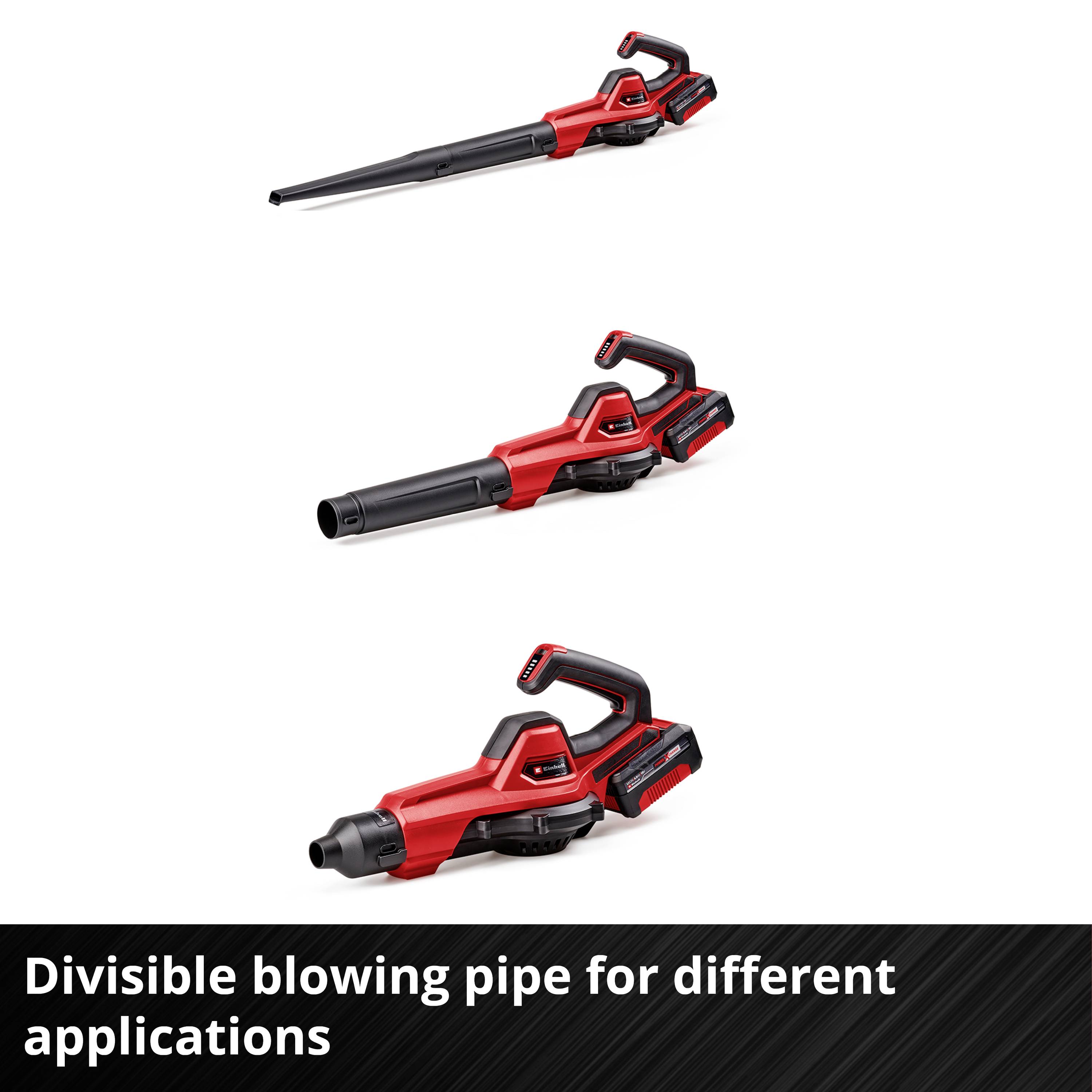 'Graph shows various batteries with runtimes in minutes: 2.0 Ah 65 min, 2.5 Ah 80 min, 3.0 Ah 96 min, 4.0 Ah 130 min, 5.2 Ah 166 min, 6.0 Ah 192 min, 8.0 Ah 260 min.'