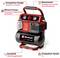 Einhell mobile oil-free compressor with carrying handle, pressure gauge, stand base and 5-litre tank; featuring compact design, quiet operation and 8-bar working pressure.