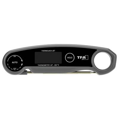 Digital Kitchen Thermometer with 'ThermoJack Jet', temperature range from -50°C to 300°C, on/off switch, 'HOLD' function.