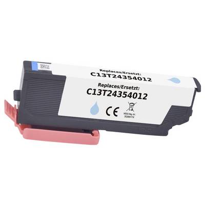 'Ink cartridge labeled as C13T24354012' with a blue drop icon, suggesting compatibility with specific printer models.