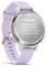 A purple fitness watch displays the text 'Balanced: Maintain a good balance between training and recovery to keep your HRV'.