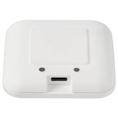 A square white device with a USB-C port in the centre. The design is plain and minimalist.