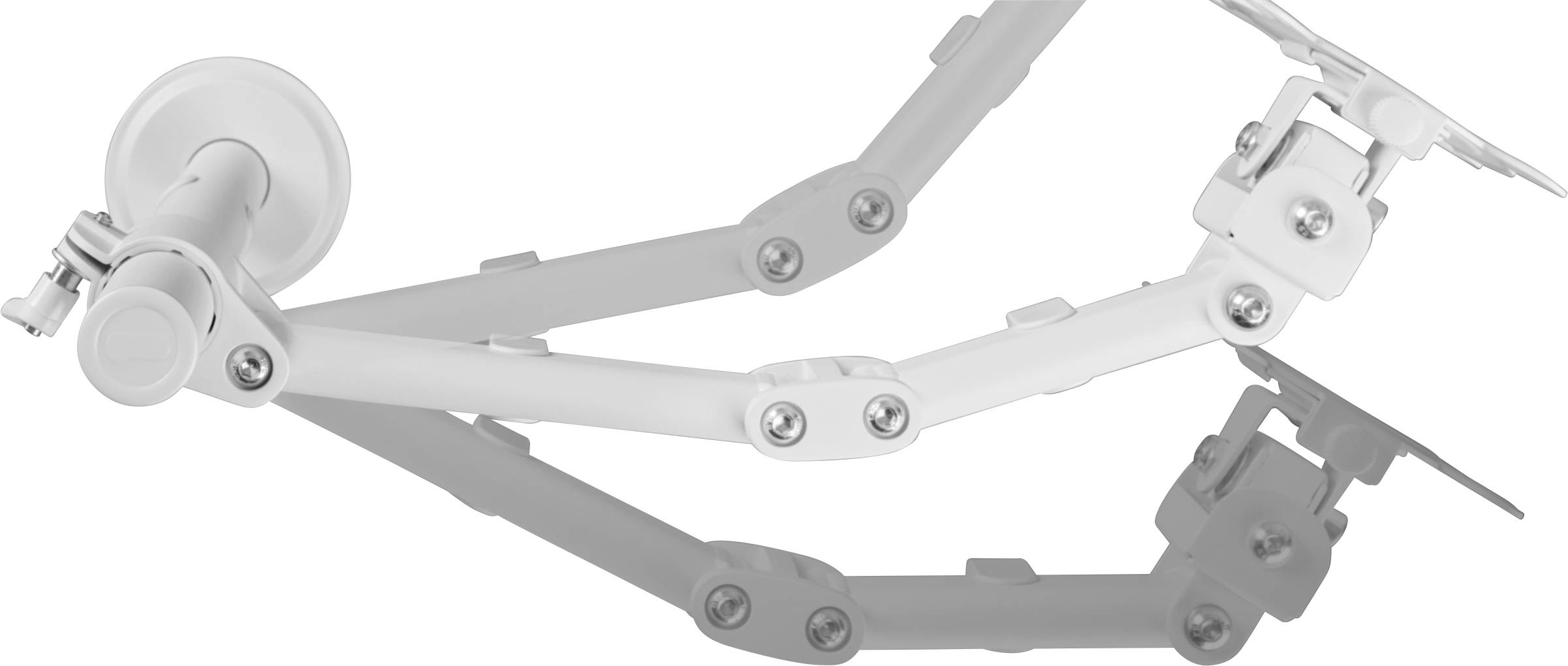 One For All Smart Single white Monitor desk mount 33 cm (13) - 81,3 cm (32) White Height-adjustable, Swivelling, Swivelling