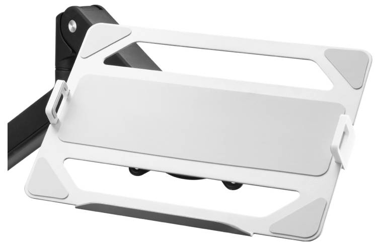 One For All Premium Laptophalterung fuer Monitorarm Monitor arm laptop mount Aluminium (matt)