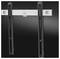 Wall mount for flat-screen televisions, consisting of a horizontal metal rail with two vertical rails and mounting brackets.