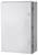 A white, rectangular electrical cabinet with side handles. It has a smooth surface and is closed.