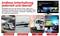 Advertising Graphic for Entertainment Devices: Text 'Endless Entertainment Anytime and Anywhere' with TV and Usage Scenes in a Motorhome, on a Boat, in a Lorry and at Home.