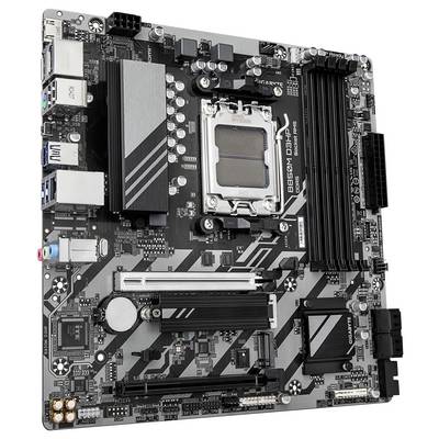 A computer motherboard with various slots and connectors, suitable for use in desktop systems.